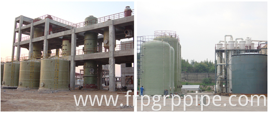 GRP Vertical Tank Fiberglass horizontal Tank FRP Chemical Storage Tank